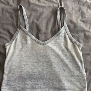 American Eagle Outfitters Gray Crop Top